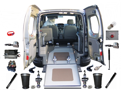 kangoo 2 renault tech version abaissement rampe manuelle