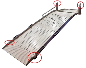 pièces de rechange rampes altec loquet de blocage